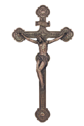 Ornate Crucifix in Bronze 20" - Gerken's Religious Supplies