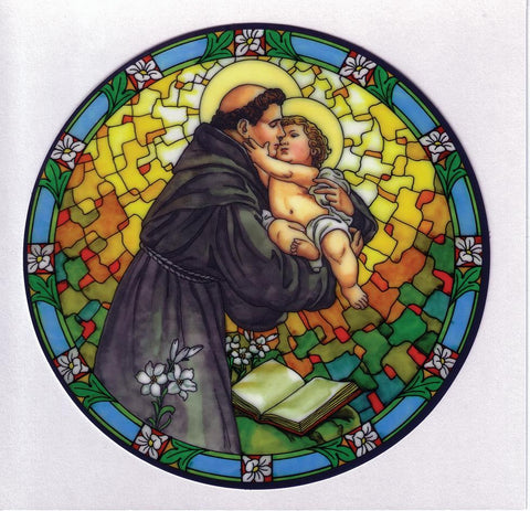 St. Anthony Static Sticker - Gerken's Religious Supplies